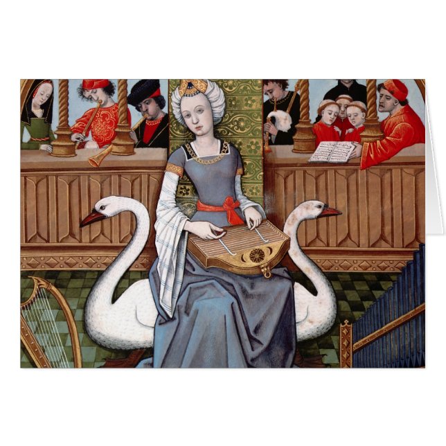 Allegori av musik hälsningskort (Framsidan Horizontal)