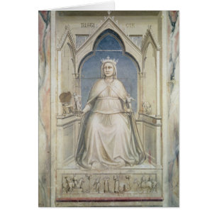 Allegori av rättvisa, c.1305 hälsningskort