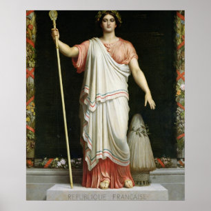 Allegori av republiken, 1848 poster