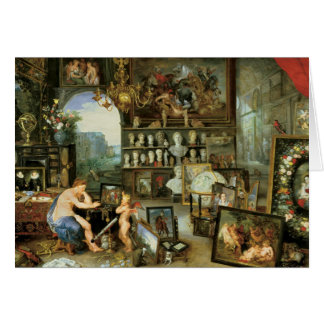 Allegori av sikt hälsningskort