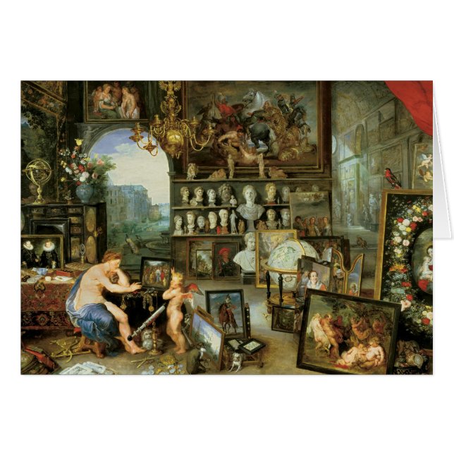 Allegori av sikt hälsningskort (Framsidan Horizontal)