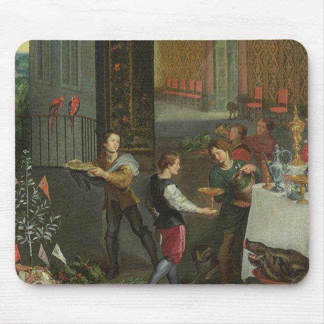 Allegori av smak musmatta (Framsidan)