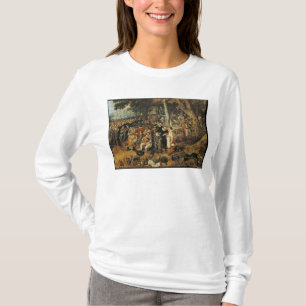 Allegori av stilleståndet av mellan t shirt