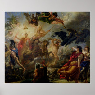 Allegori av striden av Austerlitz Poster
