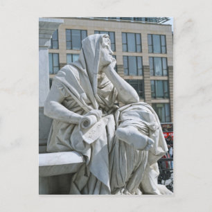 Allegori över filosofi vid Schiller-monumentet i B Vykort