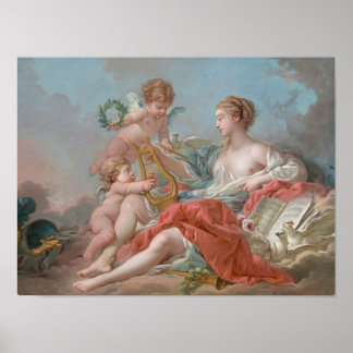 Allegori över musik av Francois Boucher Tryck
