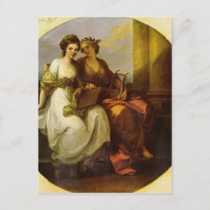 Allegori över poesi och musik av Angelica Kauffman Vykort