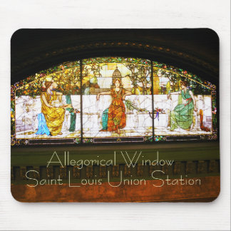 Allegorical fönster - St Louis facklig station Musmatta