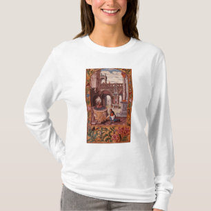 Allegorical illustration av en alkemist på tee