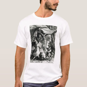 Allegorical porträtt av Jean de La Fontaine Tee Shirt