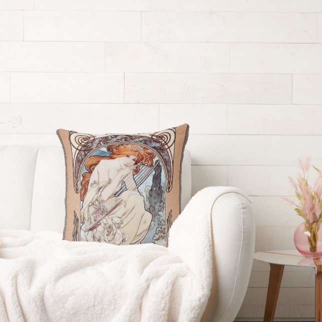 Allegorie de la Musique av Alphonse Mucha Kudde (Soffa)