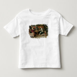 Allegorin av utfrågning, specificerar av en t-shirt