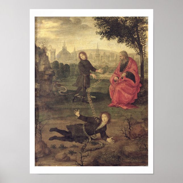 Allegory, 1485-90 (olja på panelen) poster (Framsidan)