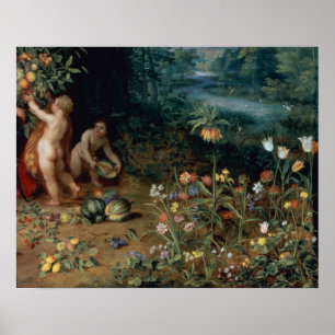 Allegory of Abundance, detalj Poster