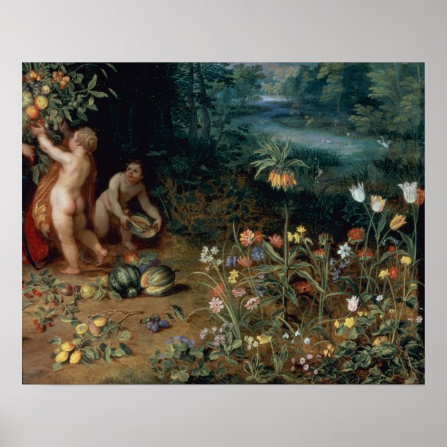 Allegory of Abundance, detalj Poster (Framsidan)