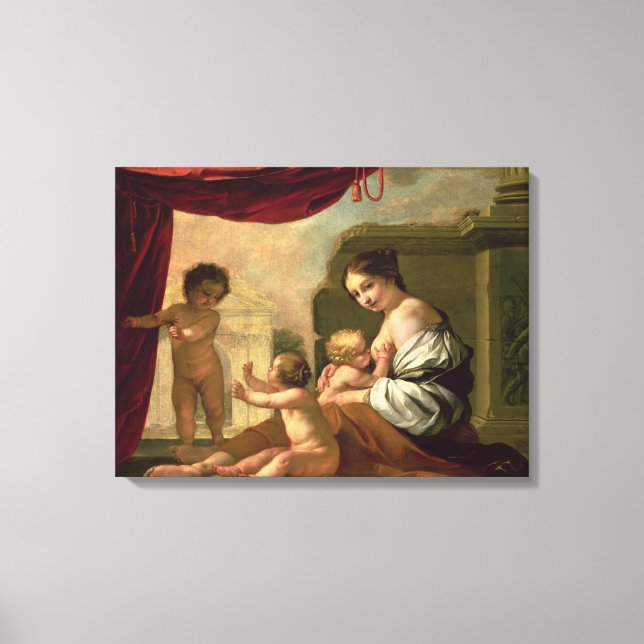 Allegory of Charity Canvastryck (Framsida)