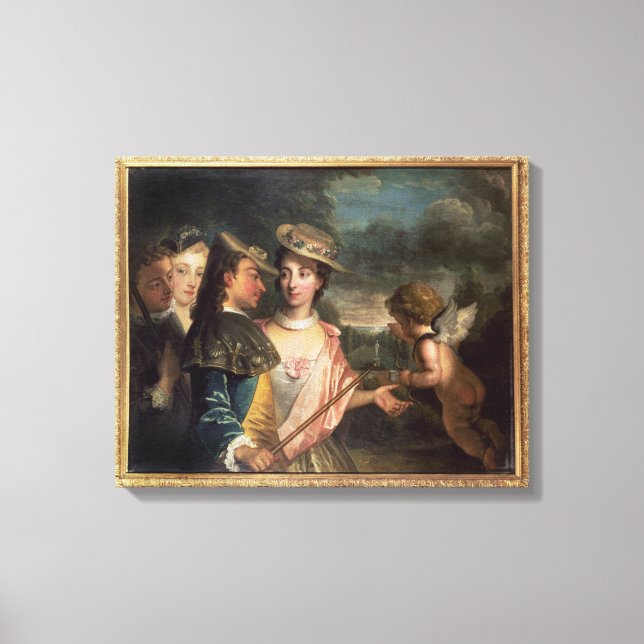 Allegory of Courtship Canvastryck (Framsida)