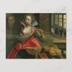 Allegory of Music , 1600 Vykort