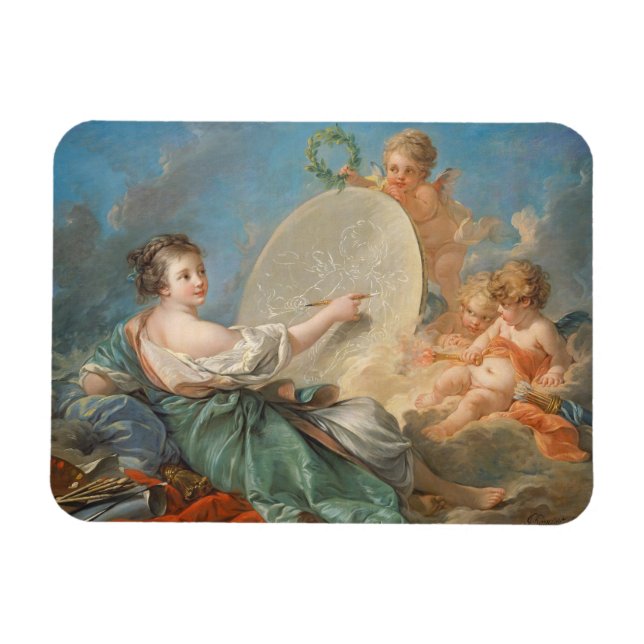 Allegory of Painting, 1765 (oil on canvas) Magnet (Horisontell)