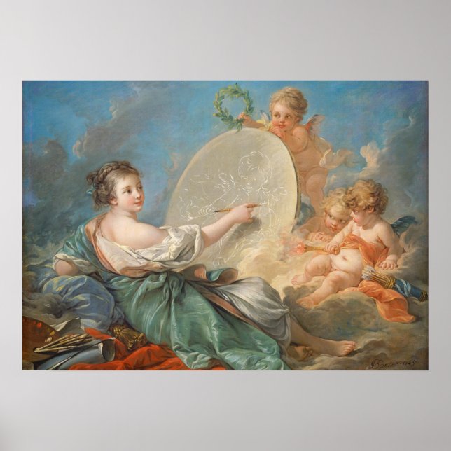 Allegory of Painting, 1765 (oil on canvas) Poster (Framsidan)