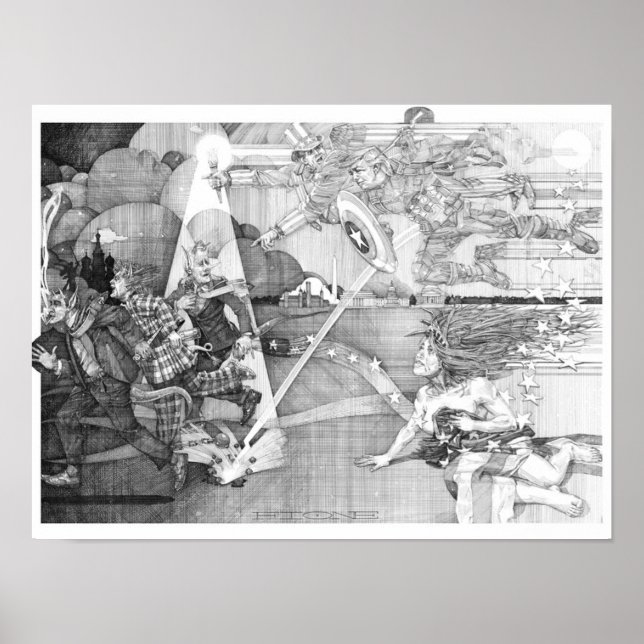 Allegory of Revenge and Devine Justice Poster (Framsidan)