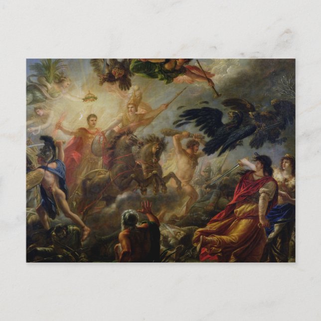 Allegory of the Battle of Austerlitz Vykort (Framsida)