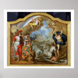 Allegory of the Power of Underbar Britain by Sea, Poster