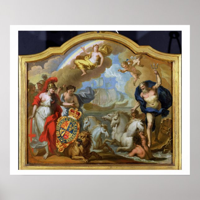 Allegory of the Power of Underbar Britain by Sea,  Poster (Framsidan)