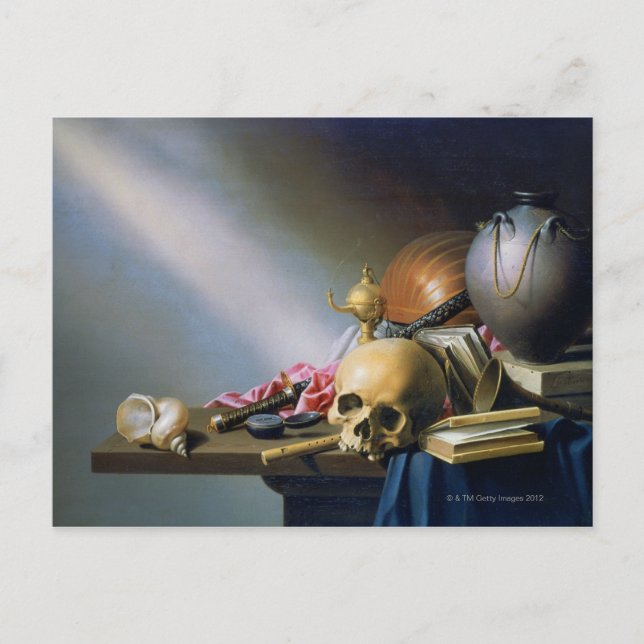 Allegory of the Vanities of Human Life Vykort (Framsida)