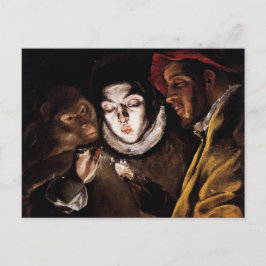 Allegory with Boy Lighting Candle by El Greco Vykort
