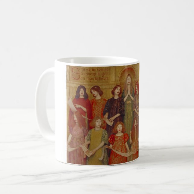 Alleluia (av Thomas Cooper Gotch) Kaffemugg (Framsida vänster)