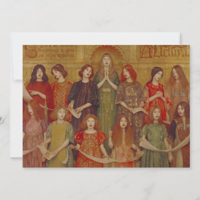 Alleluia (av Thomas Cooper Gotch) Kort (Framsida)