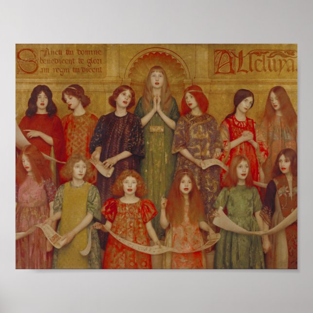 Alleluia (av Thomas Cooper Gotch) Poster (Framsidan)