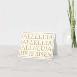 Alleluia Catholik Påsk Hälsning Kort