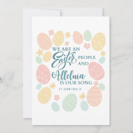 Alleluia Glad påsk Eggs Julkort