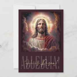 Alleluia! Hej, Risen! Jesus Kristus målning Julkort