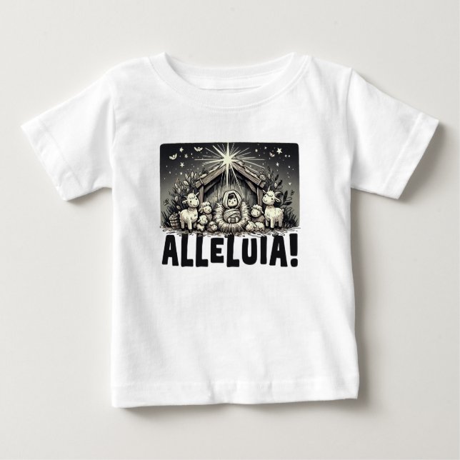 Alleluia!: Joy of the Nativity T Shirt (Framsida)