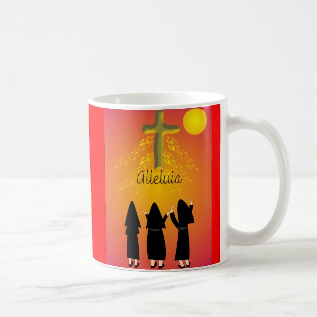 "Alleluia", katolska Religiösor Kaffemugg (Höger)