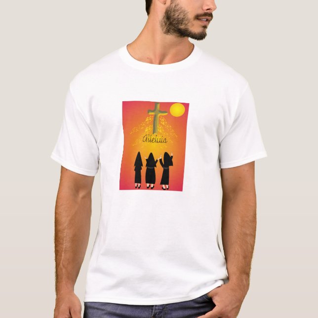 "Alleluia", katolska Religiösor T Shirt (Framsida)