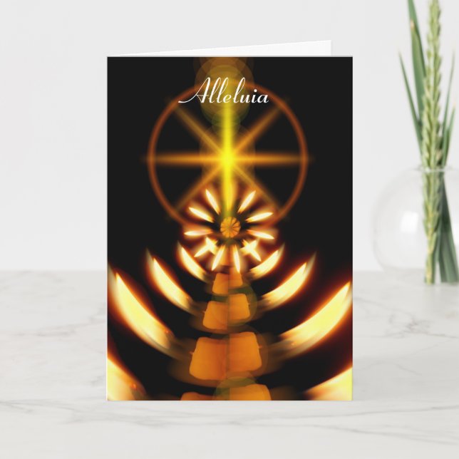 Alleluia Påsk Helgkort (Framsida)