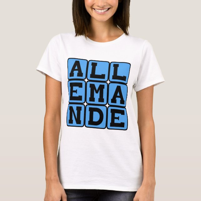Allemande, Barockdans T Shirt (Framsida)