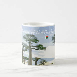 Allén av Baobabträd, Madagaskar - Landskap Kaffemugg