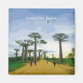 Allén av Baobabträd, Madagaskar - Landskap Magnet
