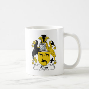 Allen familjvapensköld kaffemugg