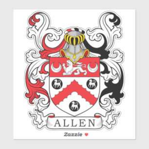 Allen Family Crest Klistermärken