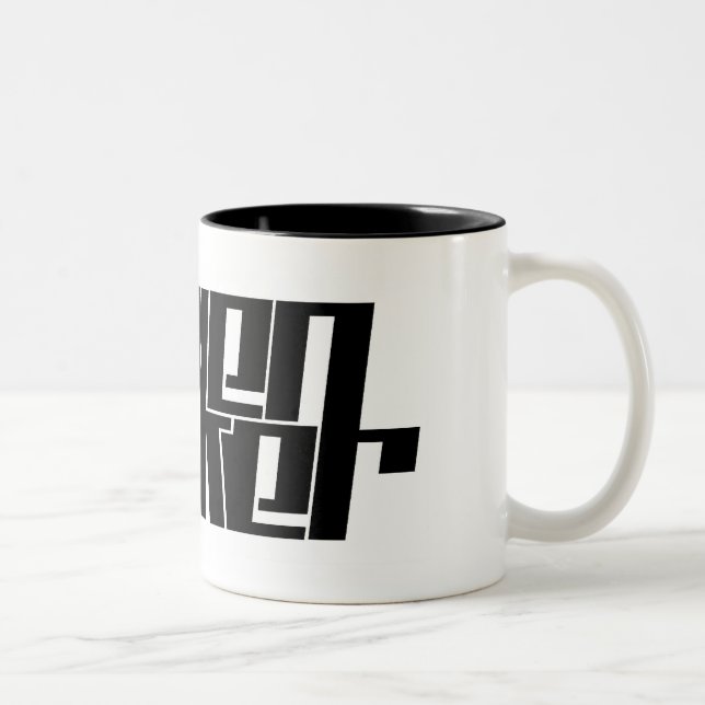 Allen fotgängaremugg Två-Tonad mugg (Höger)