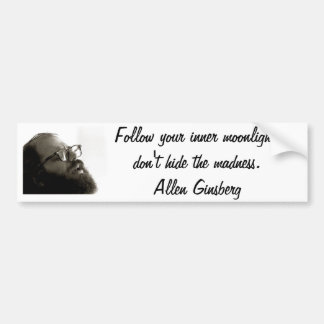allen ginsberg citationstecken bildekal