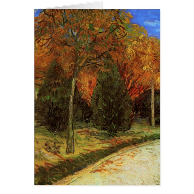 Allén i Arles by Vincent van Gogh Hälsningskort (Framsidan)