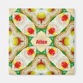 ALLEN ~ Personlig Påsk Mönster Fractal ~ Magnet