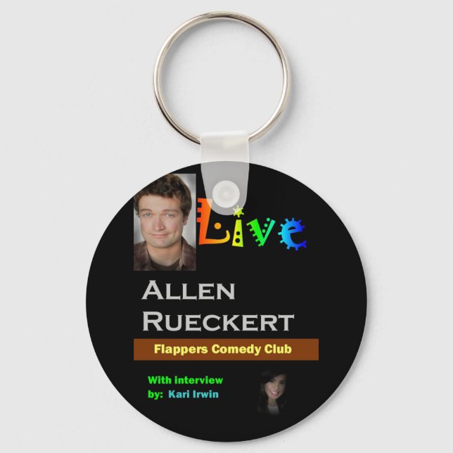 Allen Rueckert LIVE Nyckelring (Framsida)